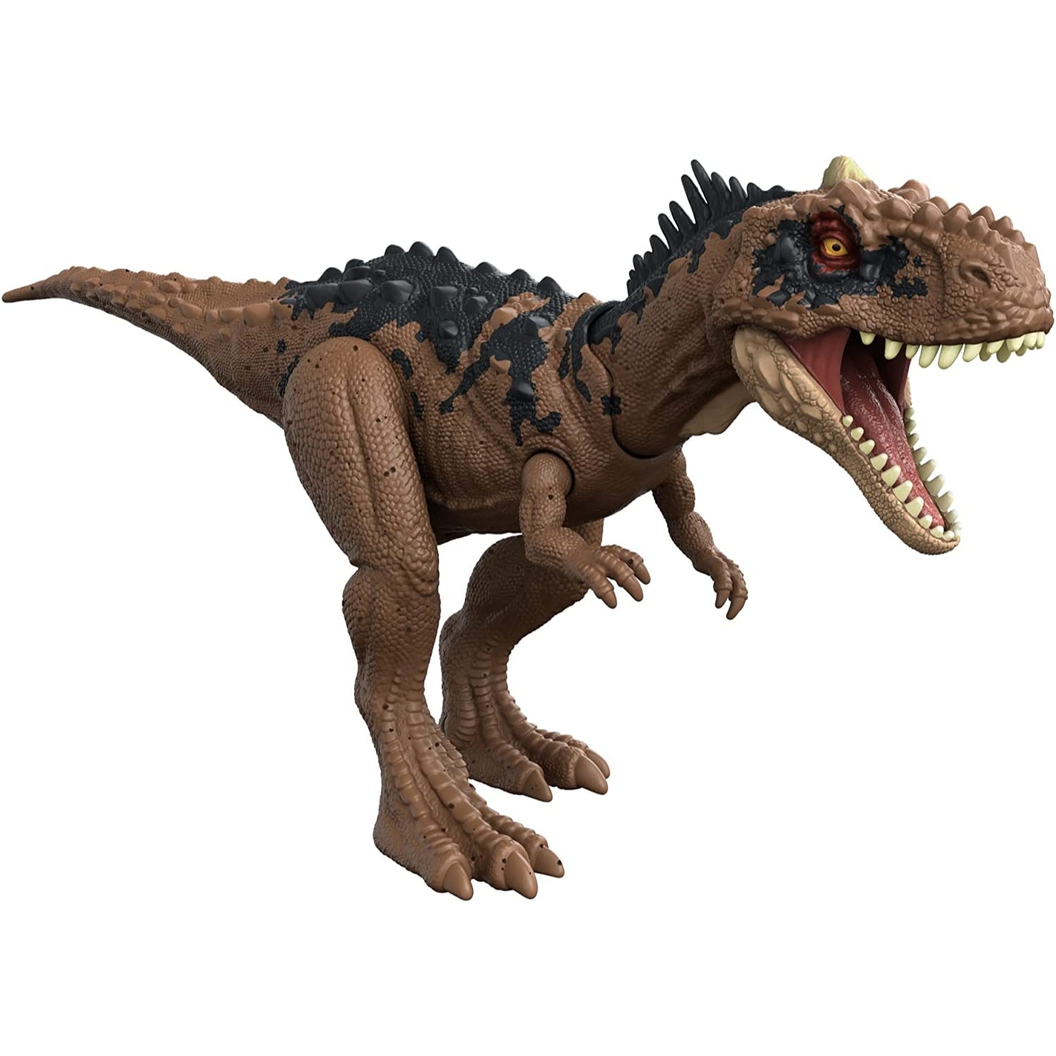 Mattel Jurassic World Dominion Roar Strikers Rajasaurus Dinosaur Action Figure with Roaring Sound an