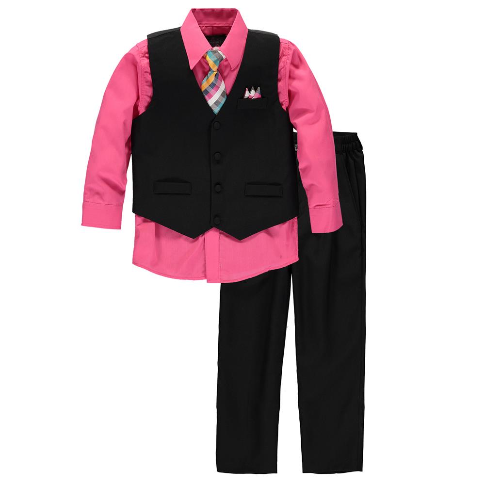 Vittorino Boys 8-16 4-Piece Suit Vest Set