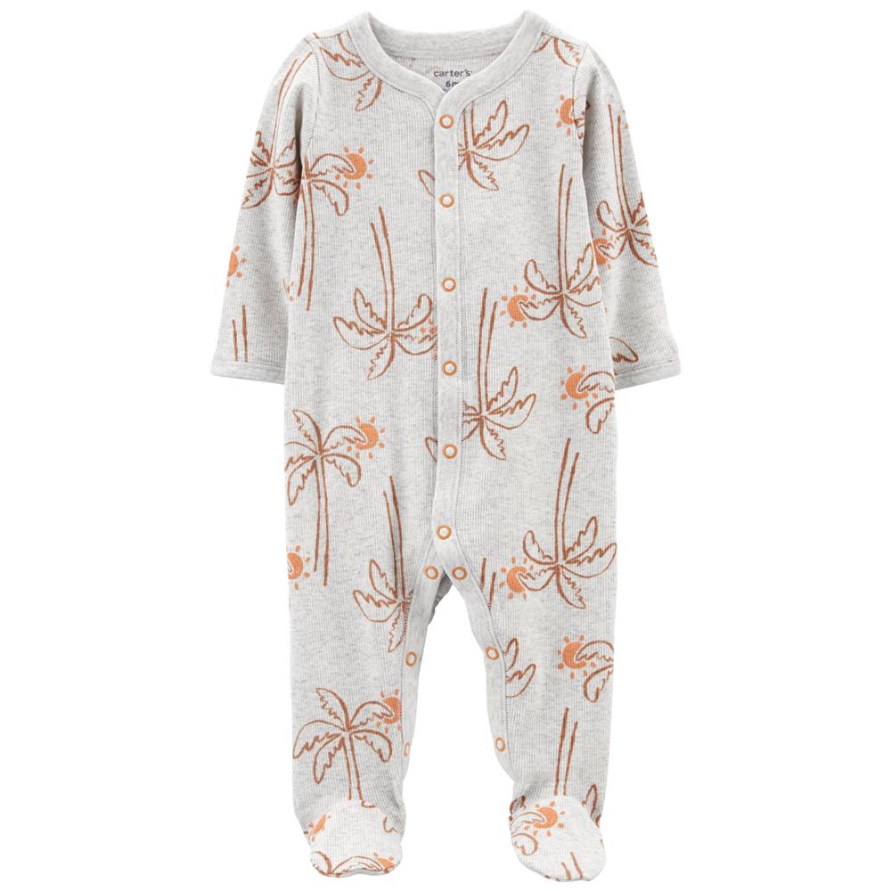 Carters Boys 0-9 Months Palm Trees Snap-Up Thermal Sleep & Play