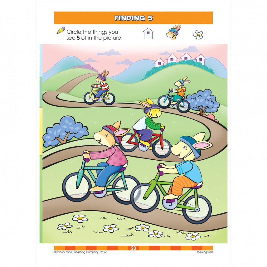 School Zone Thinking Skills Preschool Workbook