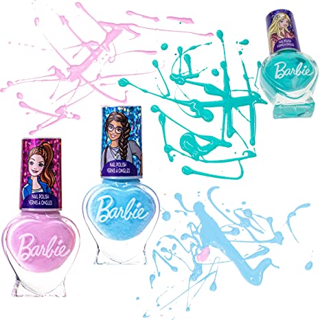 Barbie 15 PK Nail Polish with Nail Gems Wheel and Nail File