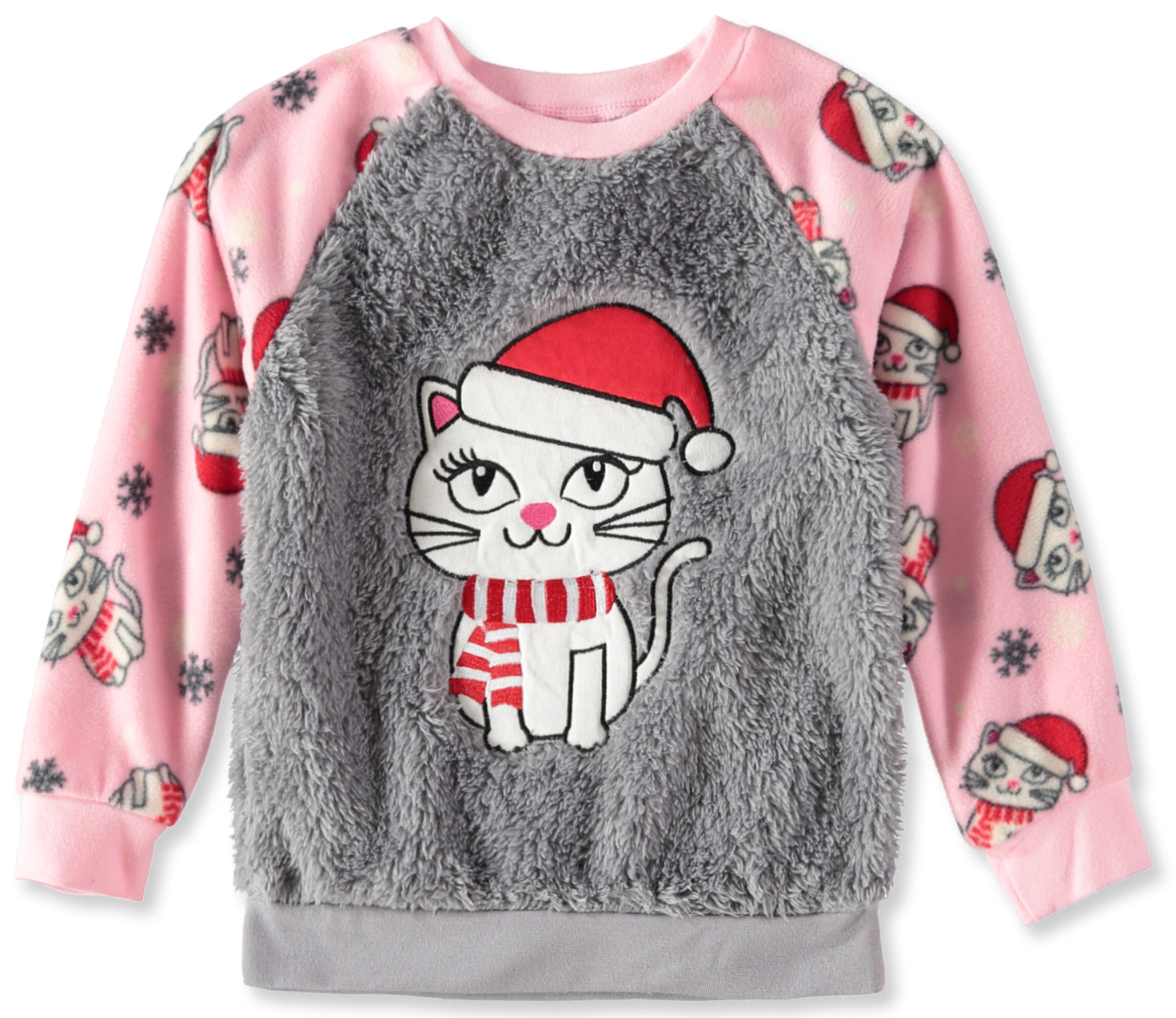 Mon Petit Girls 2T-4T Kitty Sherpa Pajama Set