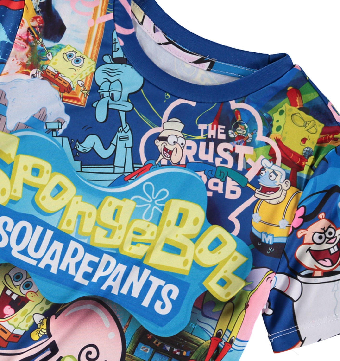 Nickelodeon Boys 4-20 Spongebob Short Sleeve Sublimation T-Shirt