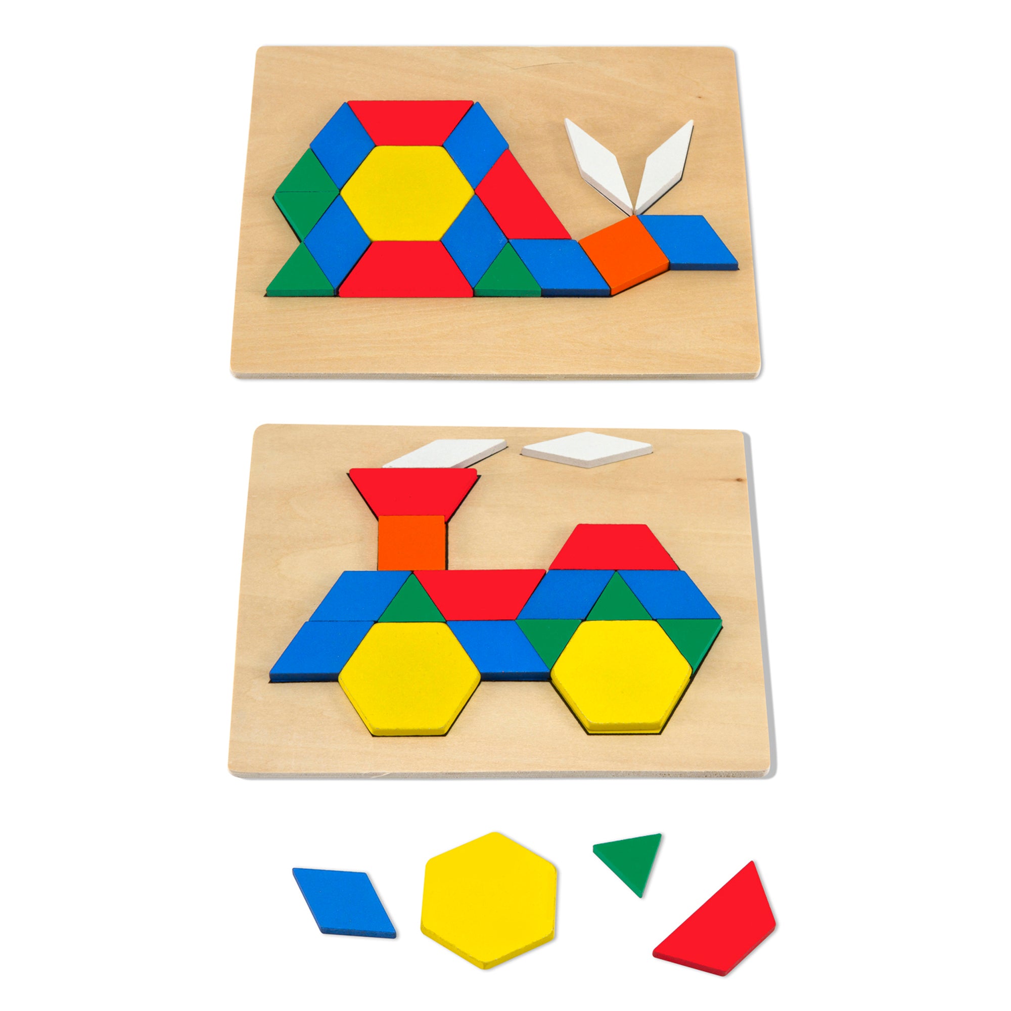 Melissa and Doug Pattern Blocks and Boards Classic Toy