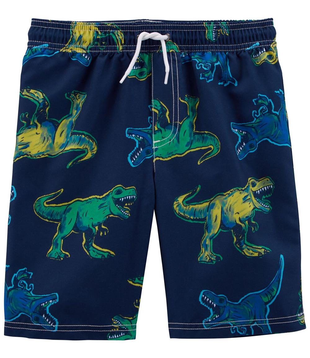 Carters Boys 2T-5T Dinosaur Swim Trunks