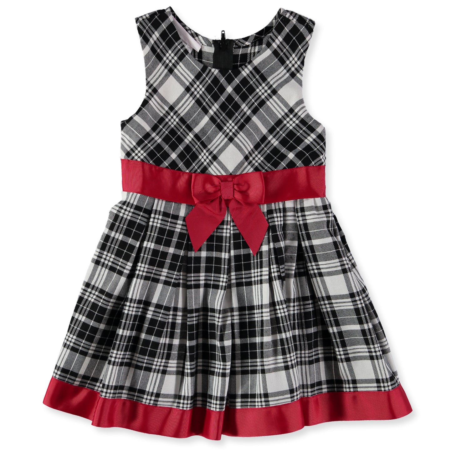 Bonnie Jean Girls 2T-4T Plaid Jacket Dress