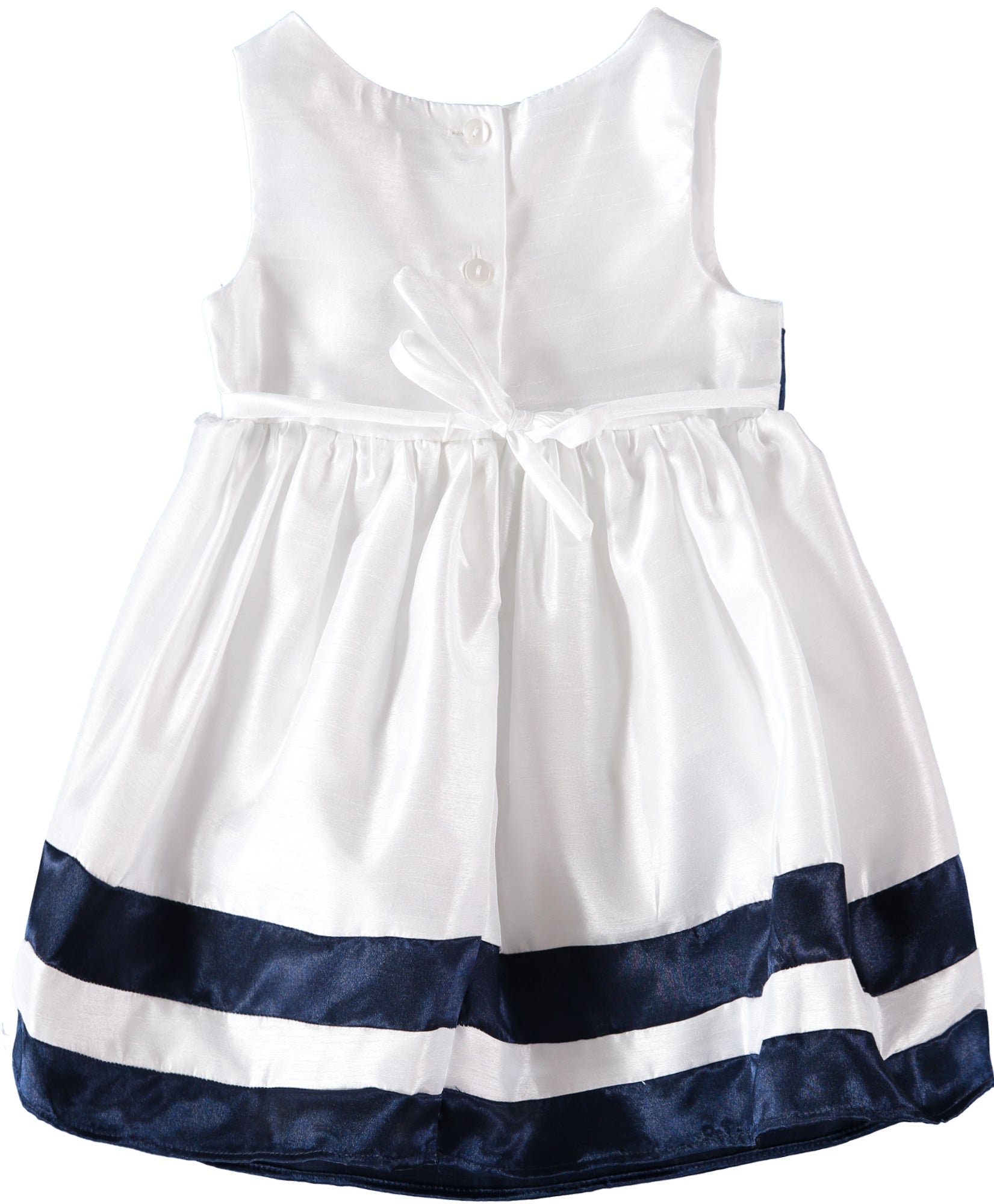 Youngland Girls 12-24 Months Bow Nautical Dress