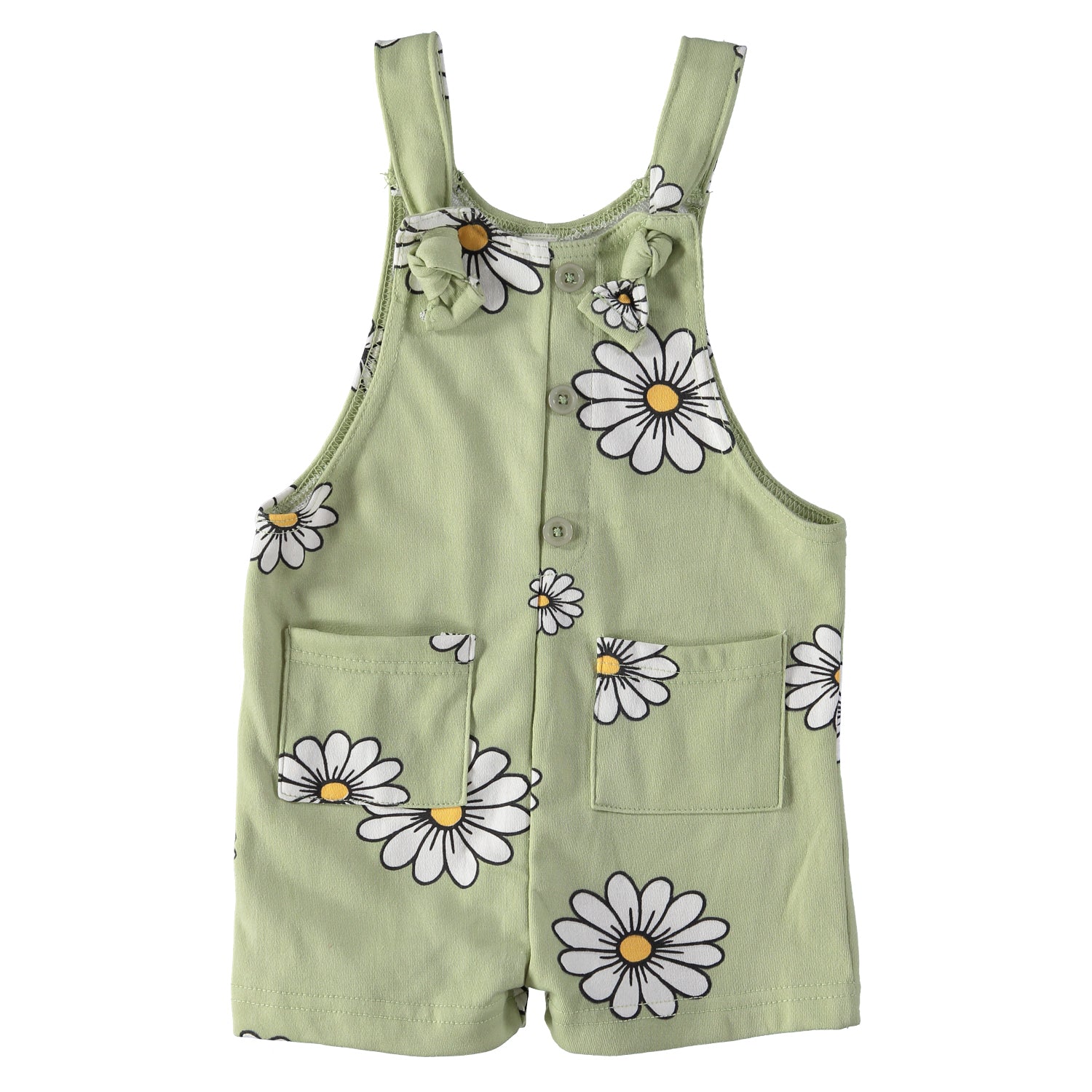 Sweet Butterfly Girls 2T-4T 2-Piece Daisy Shortall Set