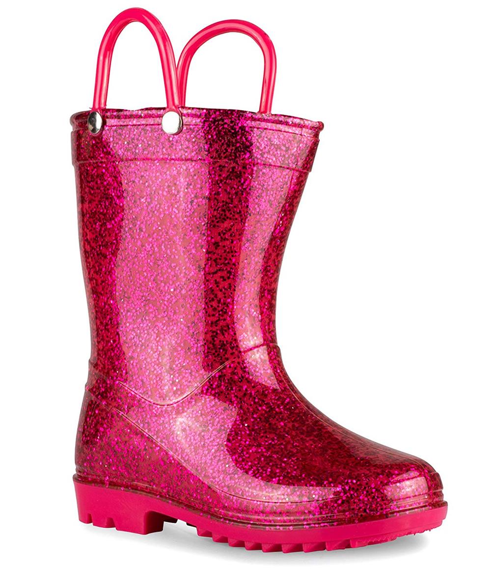 Lilly Of New York Girls 5-10 Toddler Glitter Rainboot