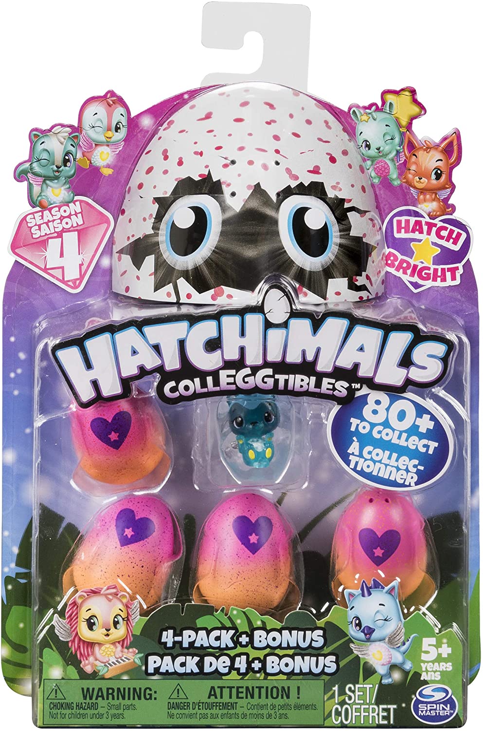 Hatchimals CollEGGtibles Season 4 - 4 Pack + Bonus