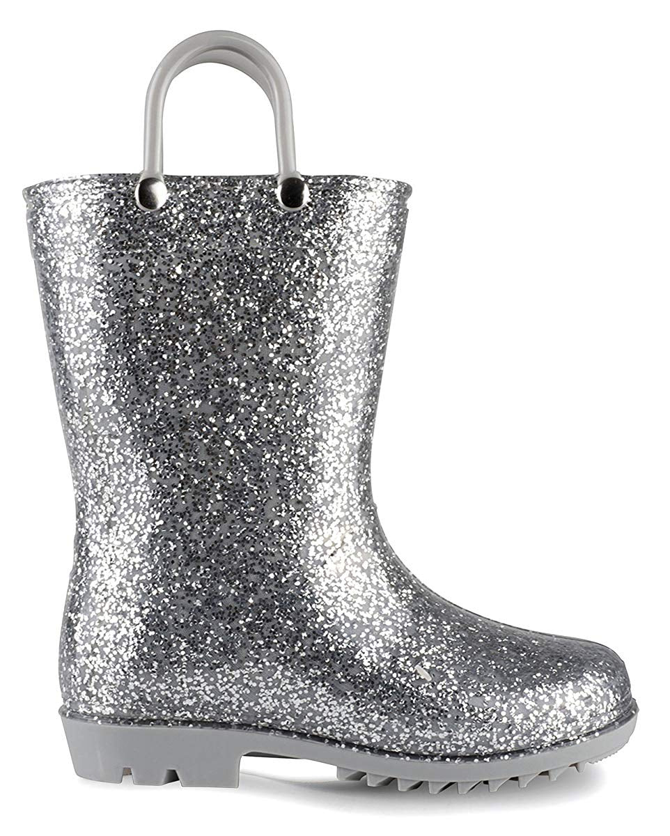 Lilly Of New York Girls 5-10 Toddler Glitter Rainboot