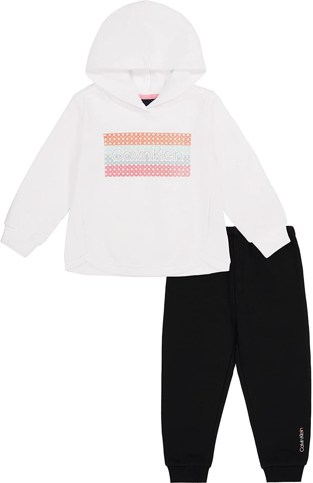 Calvin Klein Girls 12-24 Months Rainbow Jogger Set