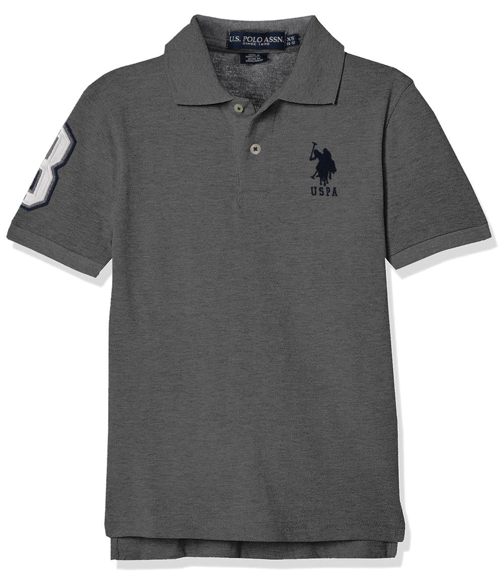 U.S. Polo Assn. Boys 8-20 Short-Sleeve Classic Polo Shirt with Big Pony Applique