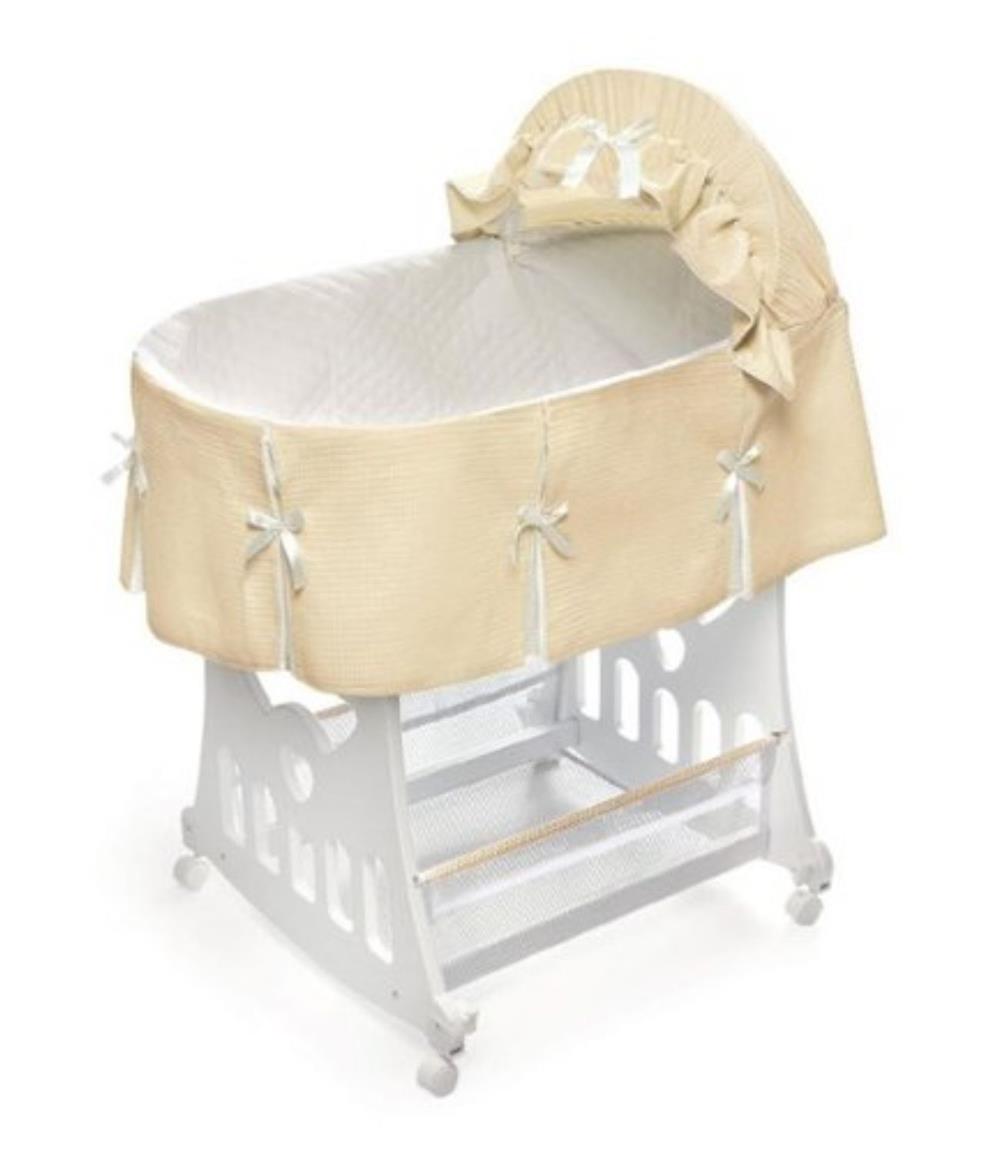 Badger Basket Bassinet & Cradle Ecruw/ToyBox Base