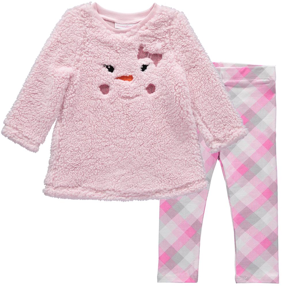 Bonnie Jean Girls 2T-4T Snowman Legging Set