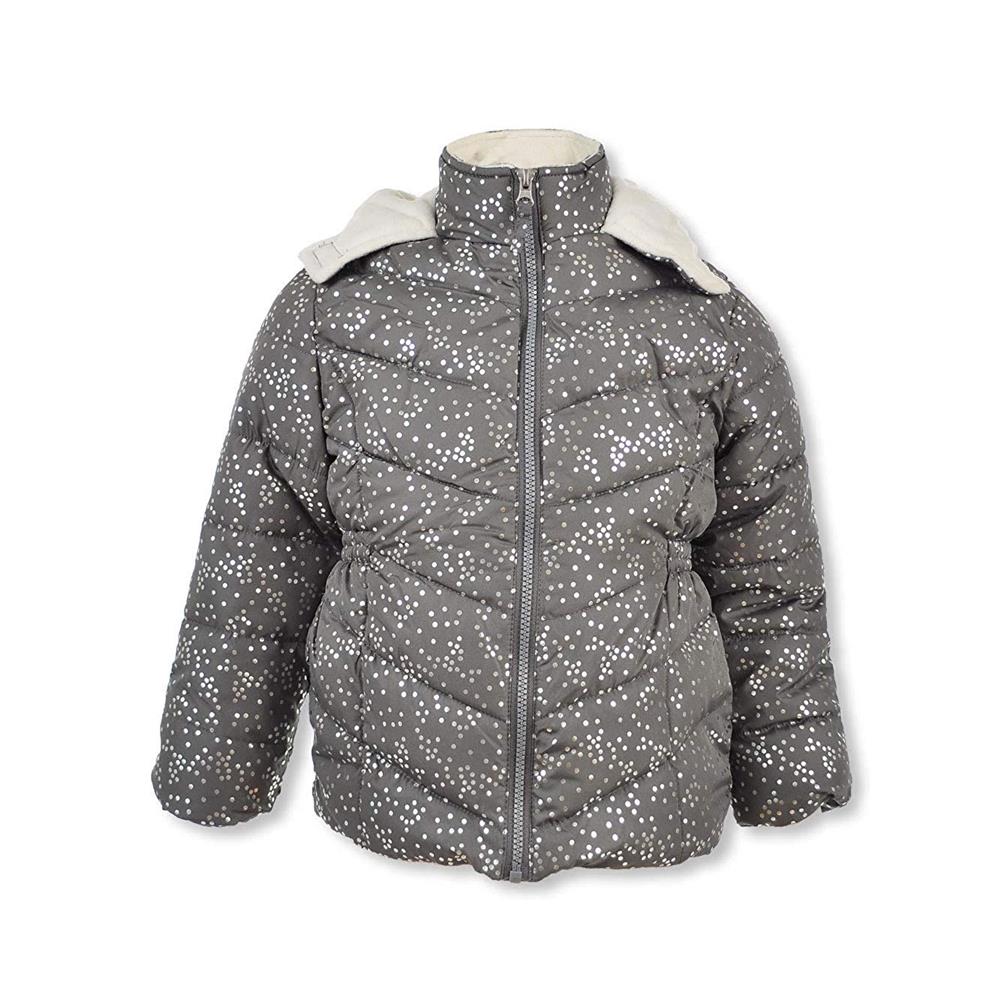 Pink Platinum Girls' Foil Print Puffer