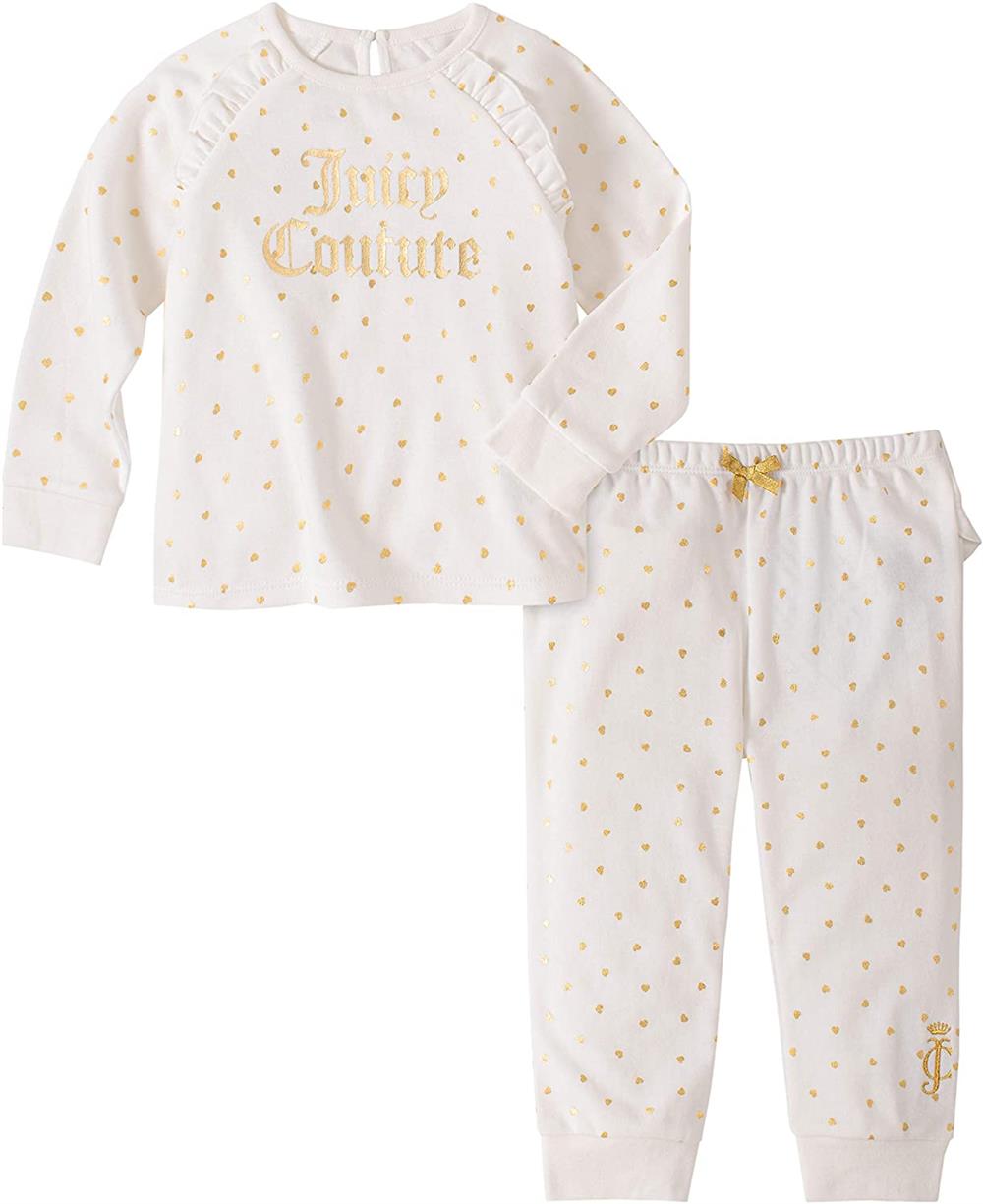 Juicy Couture Girls 0-9 Months Foil Ruffle Pant Set