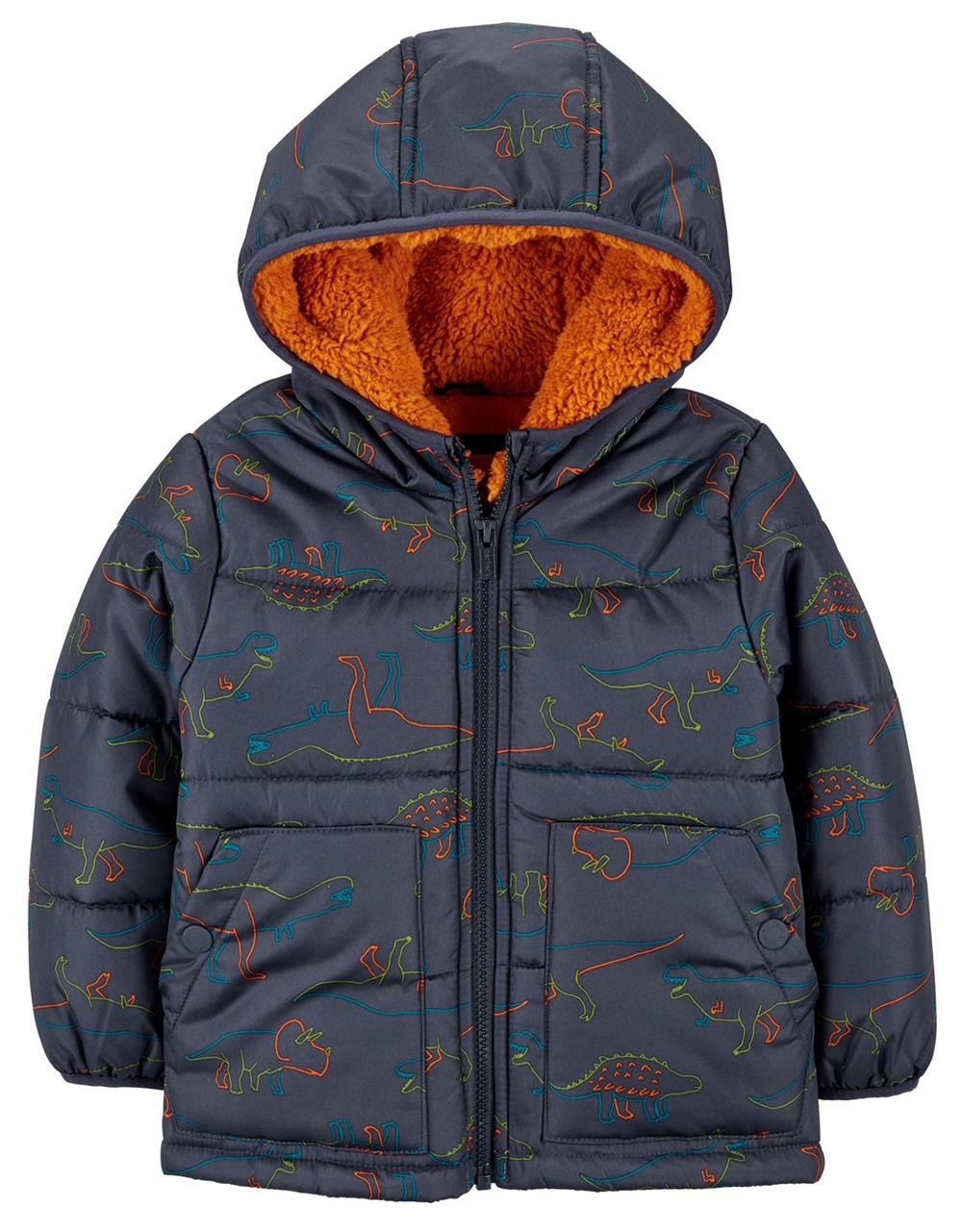 Carter's Boys 2T-4T Zip Front Puffer Jacket