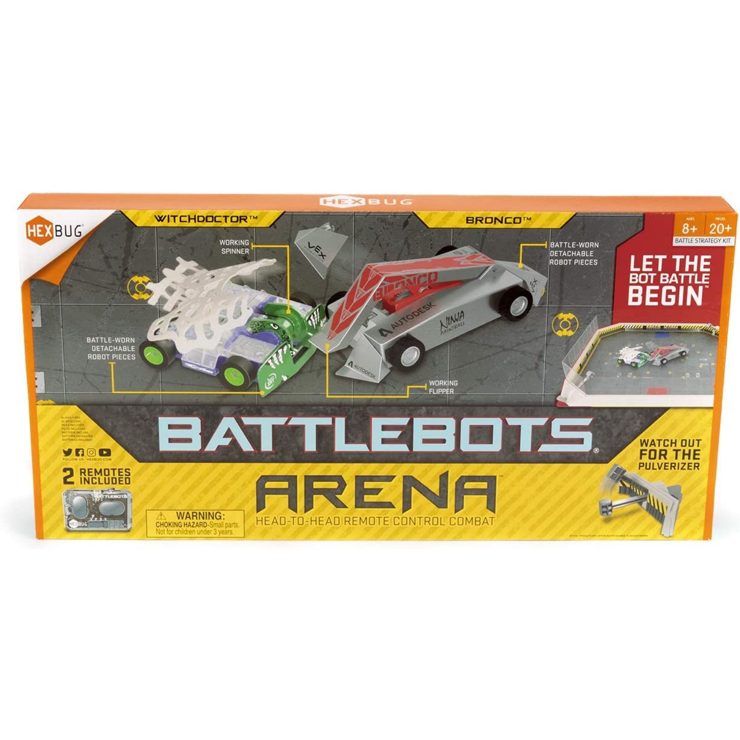 HEXBUG BattleBots Arena Bronco & Witch Doctor