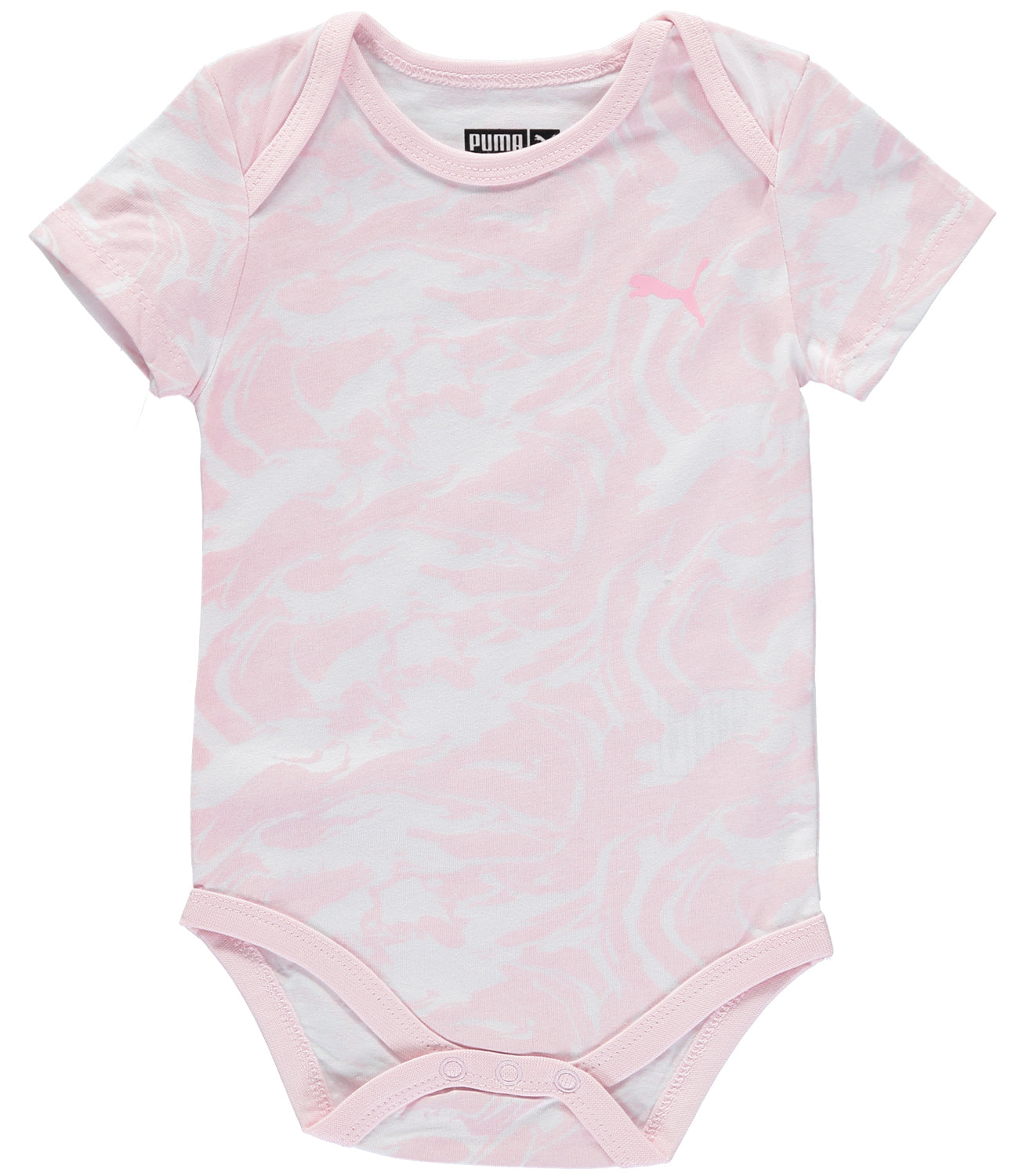 PUMA Girls 12-24 Months Short Sleeve 5-Pack Bodysuit