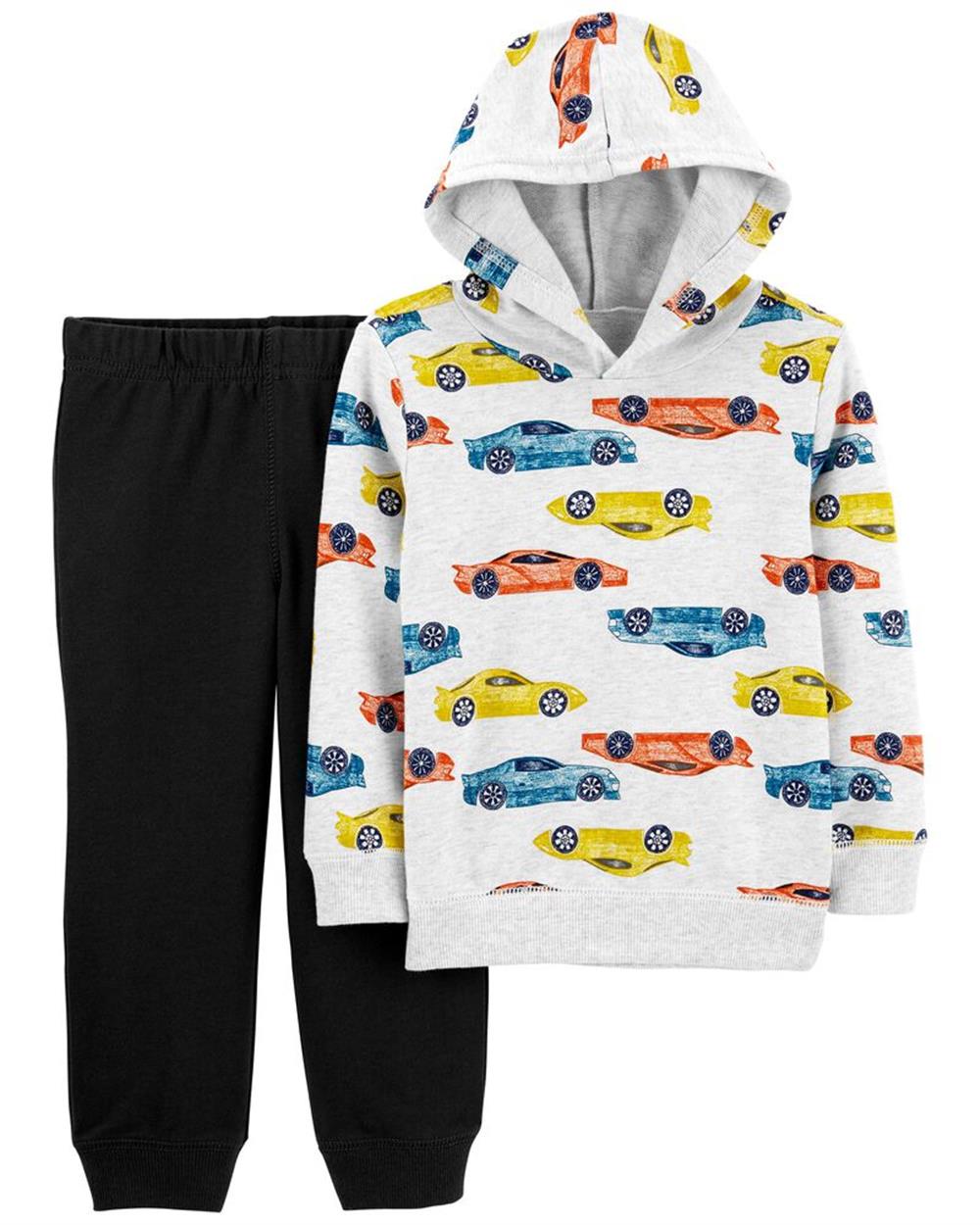 Carters 2-Piece Car Hooded Tee & Pant Set