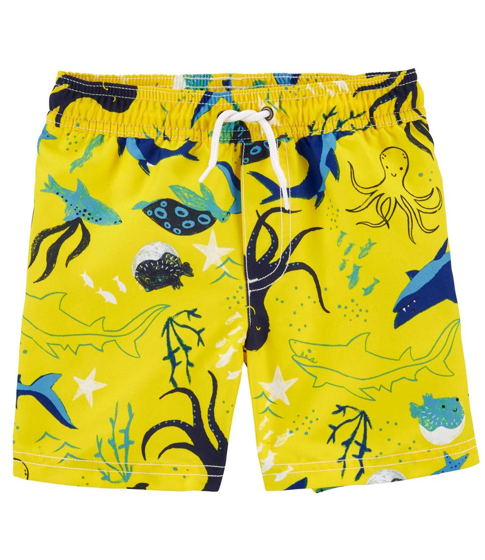 Carters Boys 2T-5T Octopus Swim Trunks