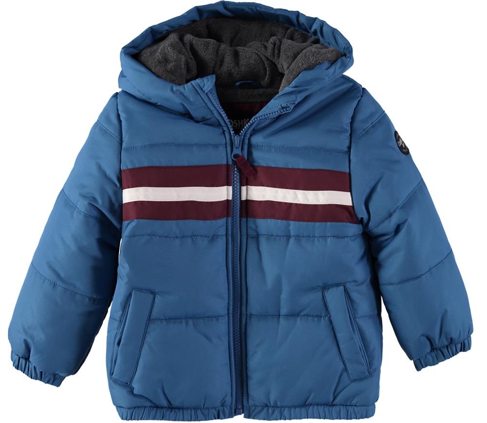 Osh Kosh Boys 2T-4T Stripe Puffer Jacket