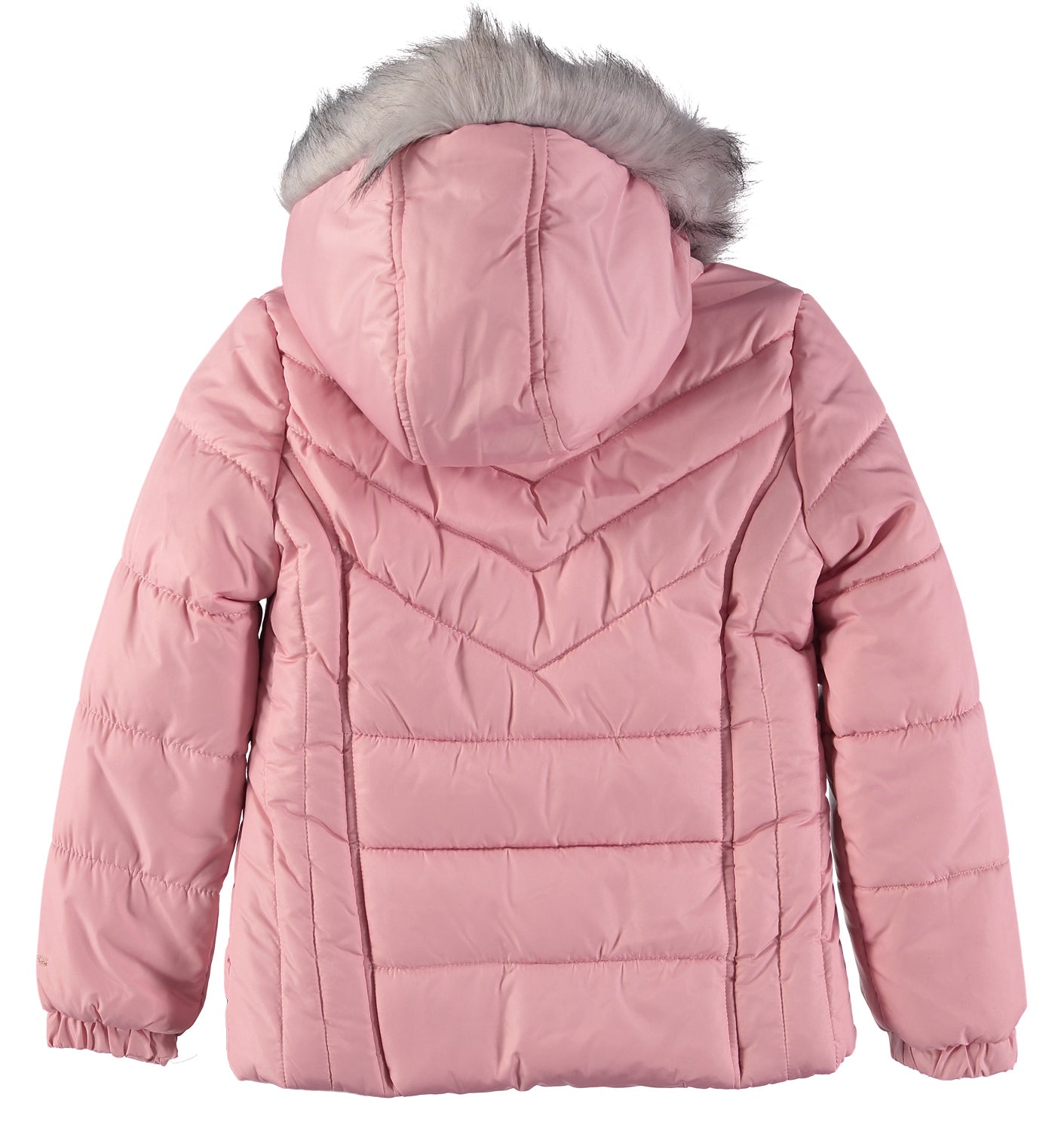 London Fog Girls 7-16 Bubble Jacket with Fleece Hat