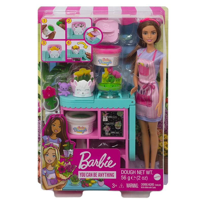 Mattel Barbie Florist Playset with Brunette Barbie doll