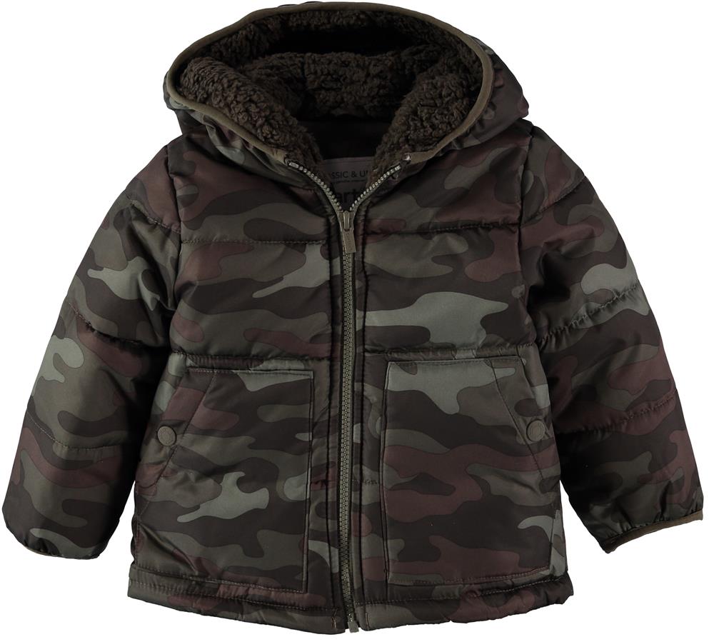 Carter's Boys 2T-4T Zip Front Puffer Jacket