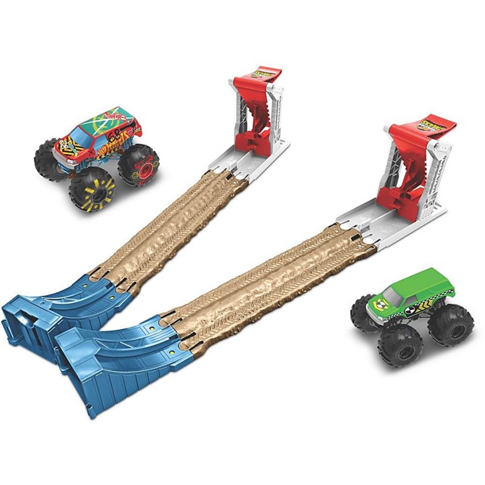 Mattel Hot Wheels Monster Trucks Double Destruction Play Set