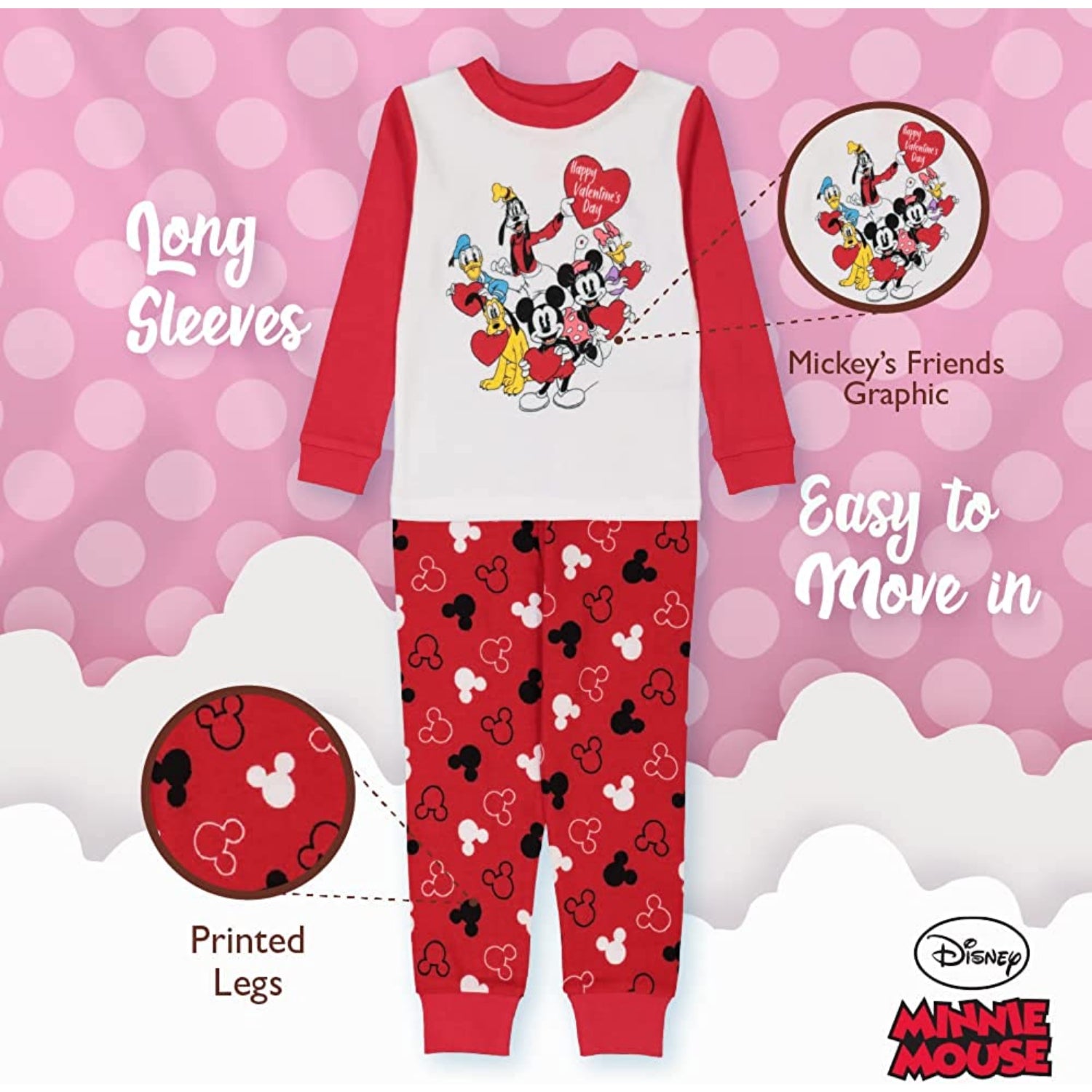 Disney 2T-4T Mickey Mouse Pajama Set