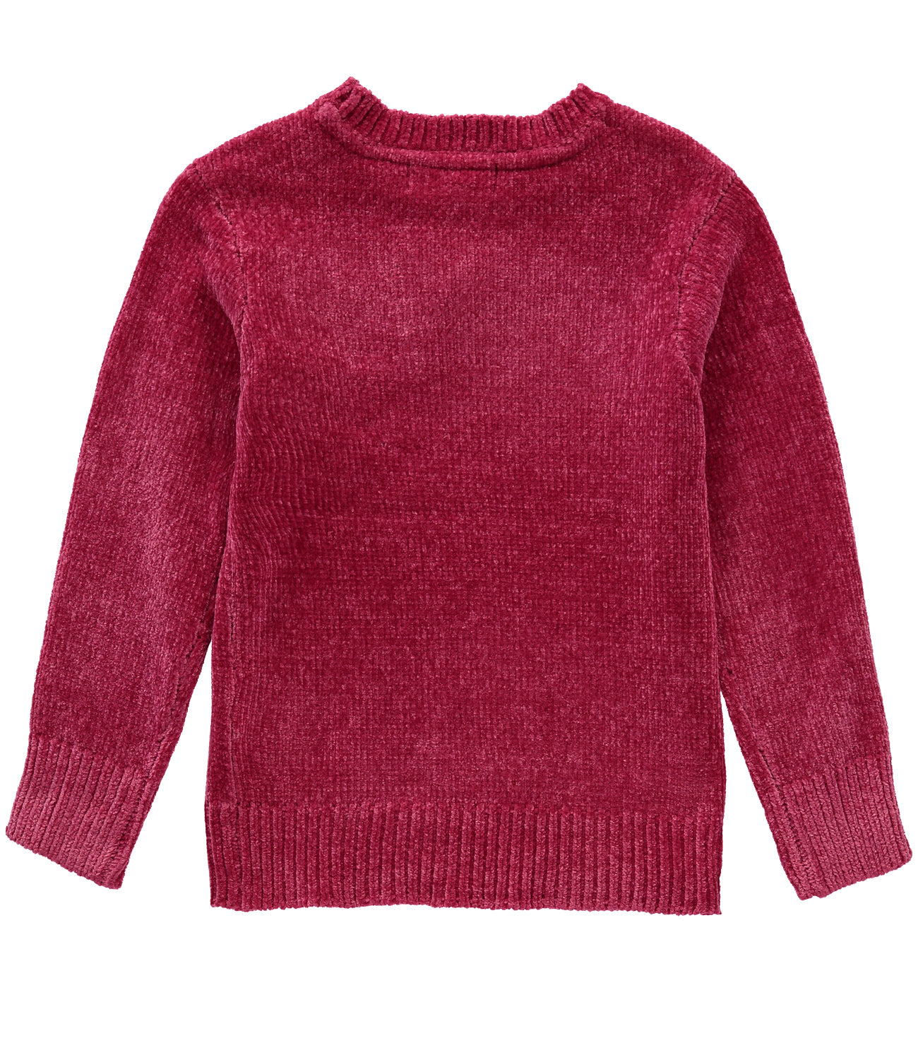 DKNY Girls 4-6X Flip Sequin Long Sleeve Chenille Sweater