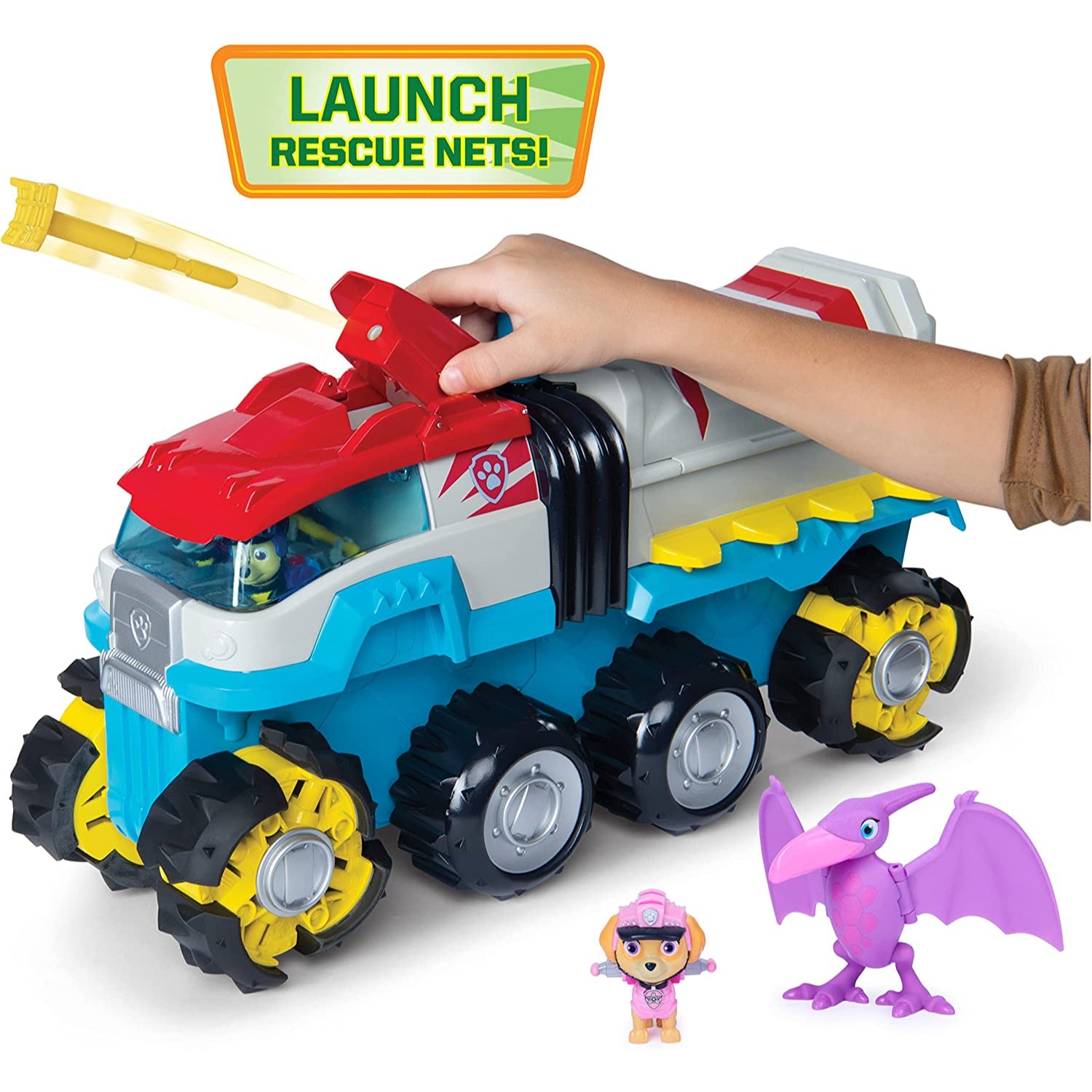 Paw Patrol Dino Patroller Motorized Vehicle with 3 Exclusive Bonus Action Figures