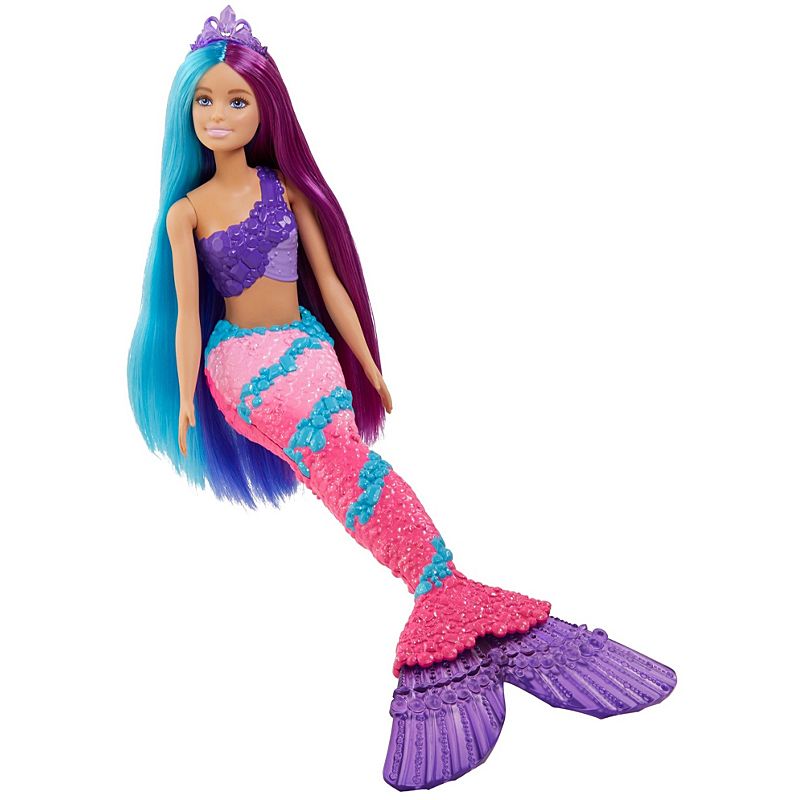 Mattel Barbie Dreamtopia Mermaid Doll (13-inch) with Extra-Long Two-Tone Fantasy Hair