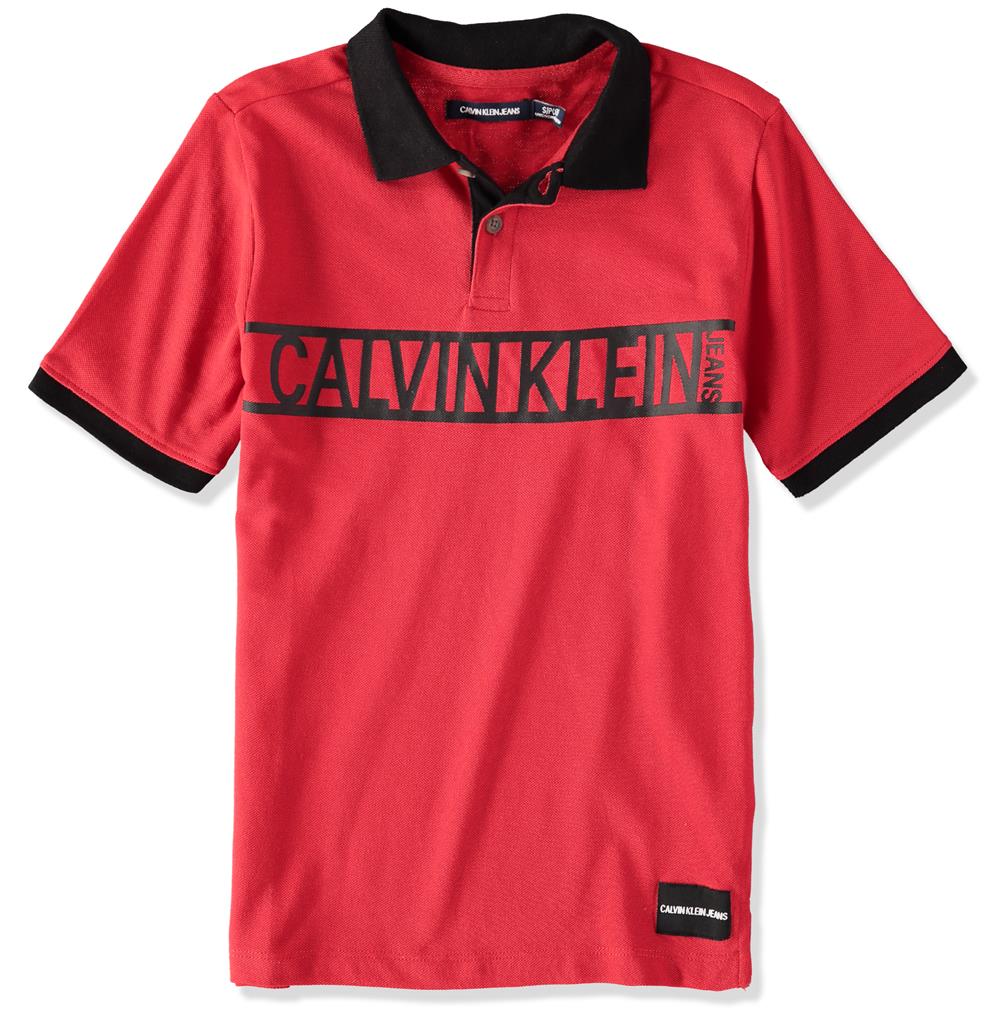 Calvin Klein Boys 8-20 Chest Logo Polo