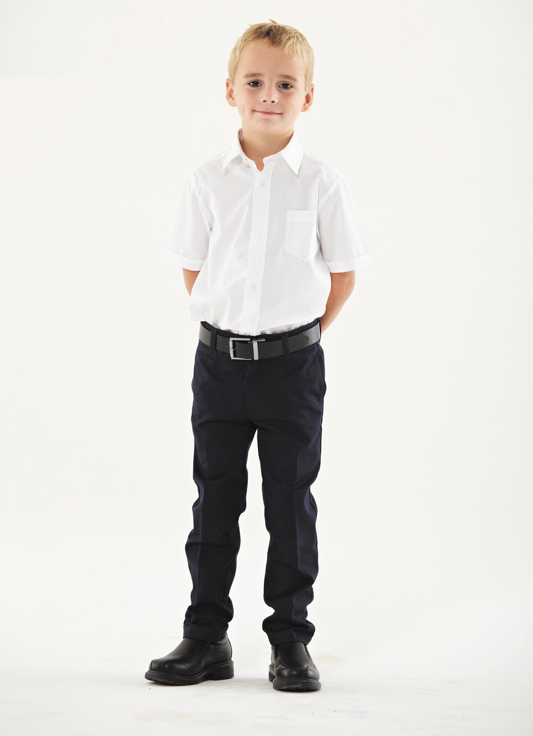 Galaxy Boys 8-20 Flat Front School Uniform Pants, Husky