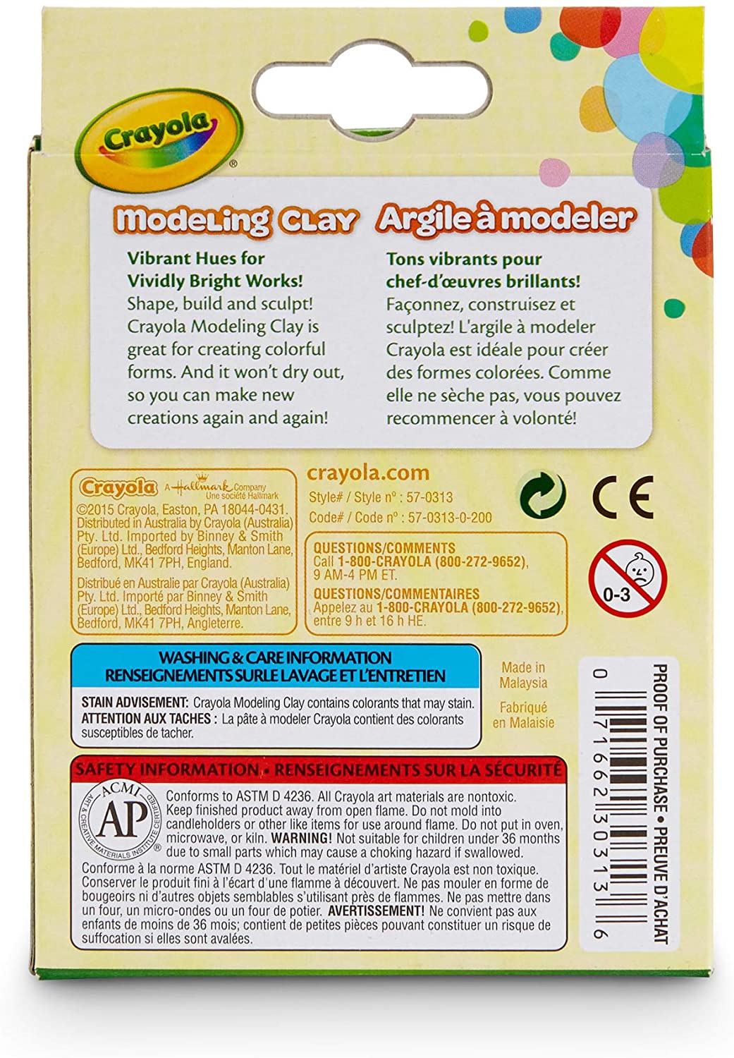 Crayola Modeling Clay, Neon Colors - 8 count