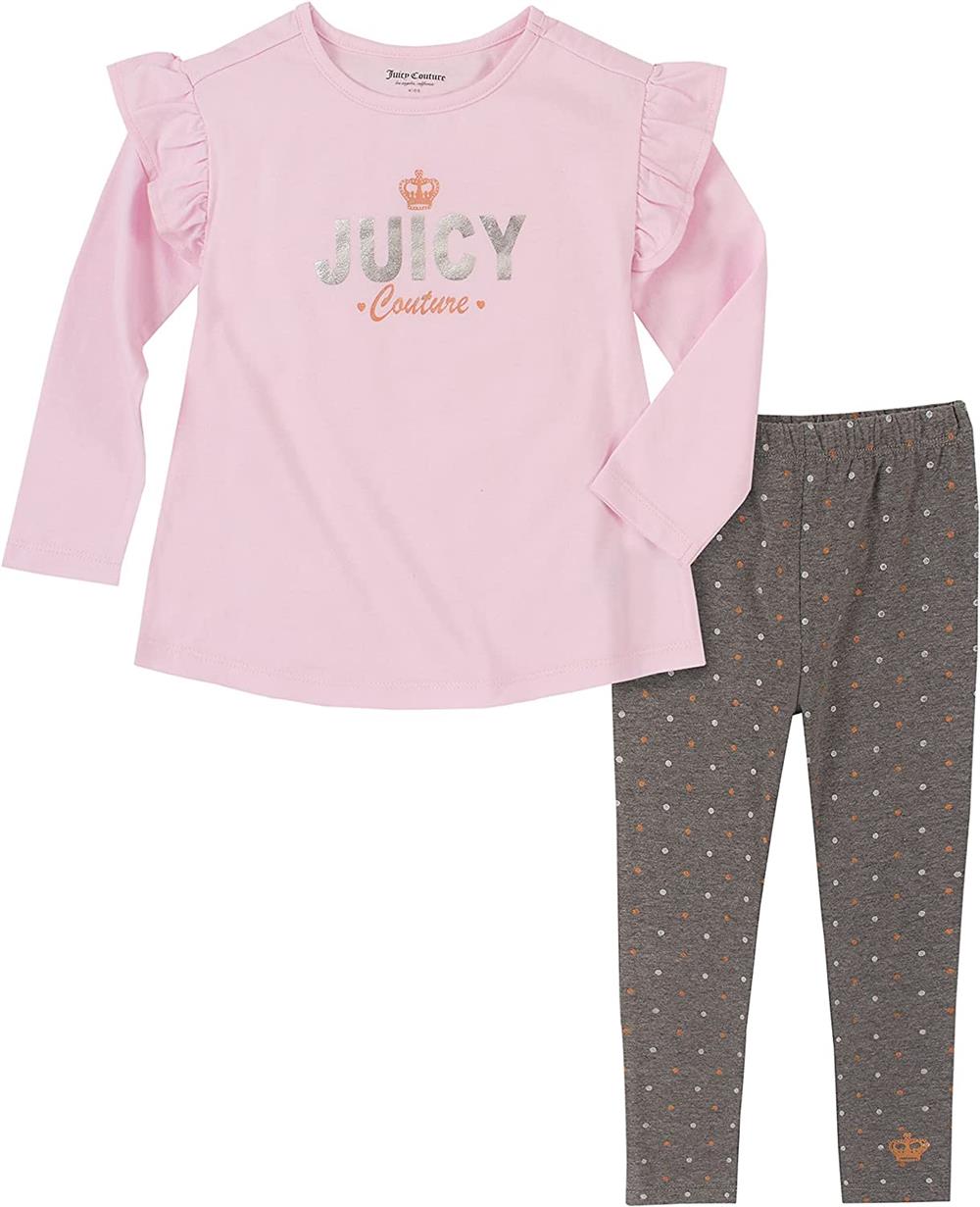 Juicy Couture Girls 12-24 Months Ruffle Sleeve Legging Set