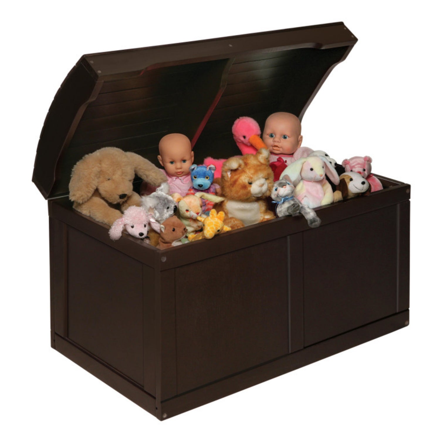 Badger Basket Hardwood Barrel Top Toy Chest – Espresso