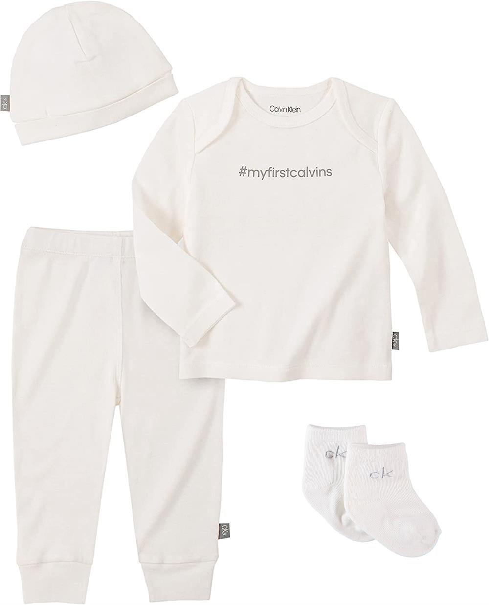 Calvin Klein Boys 0-9 Months 4-Piece Pant Set