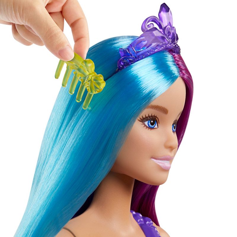 Mattel Barbie Dreamtopia Mermaid Doll (13-inch) with Extra-Long Two-Tone Fantasy Hair