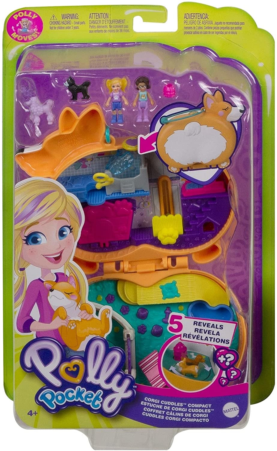 Mattel Polly Pocket Corgi Cuddles Compact Set