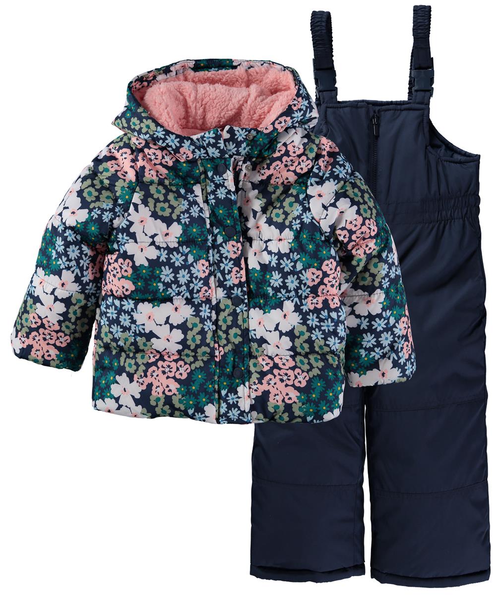 Carters Girls 12-24 Months 2-Piece Snowsuit Set