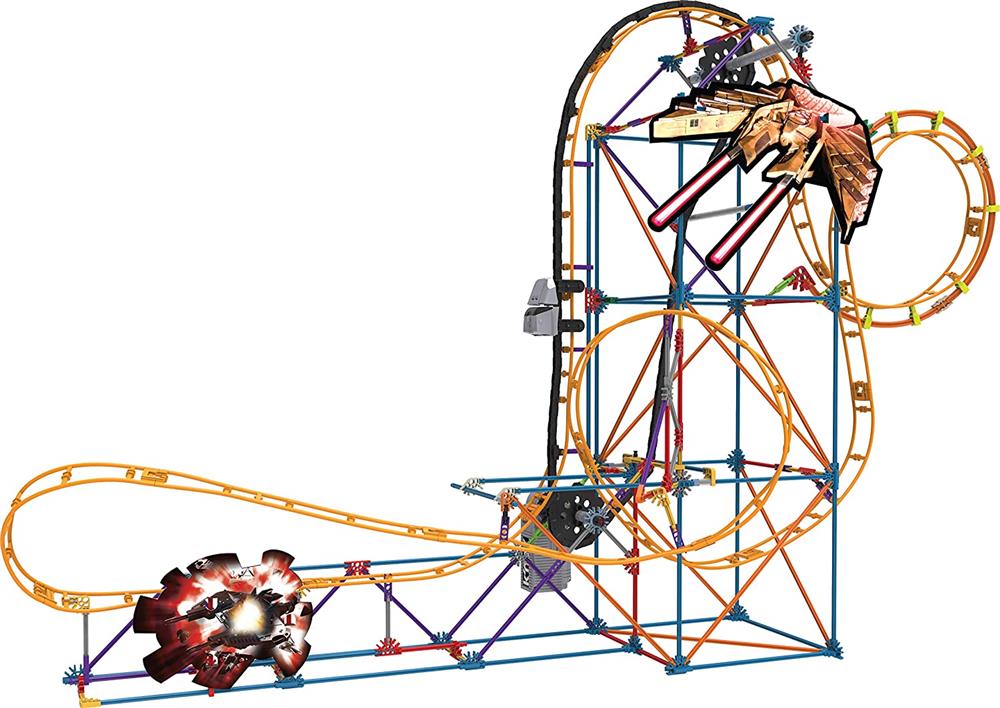 KNEX Space Invasion Roller Coaster Building Set