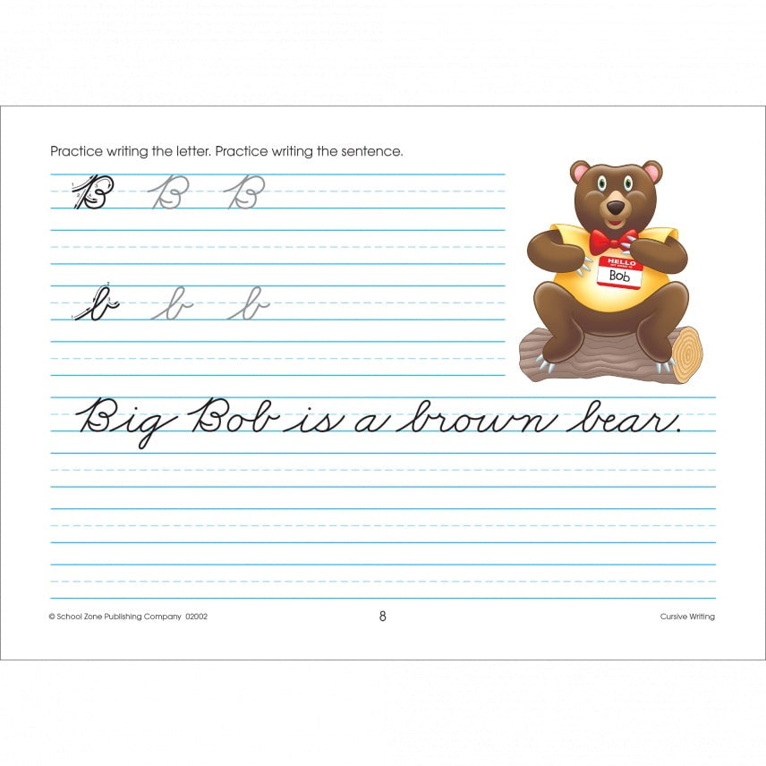 School Zone Cursive Writing Grades 3-4 Workbook