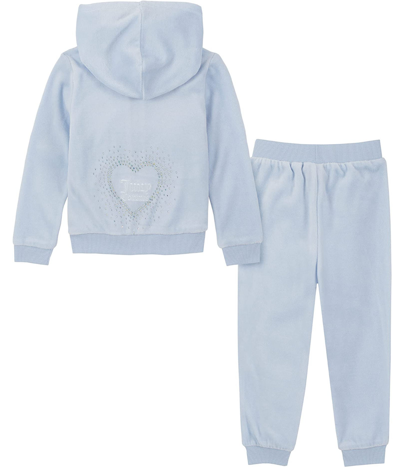 Juicy Couture Girls 7-16 Velour Zip Jogger Set