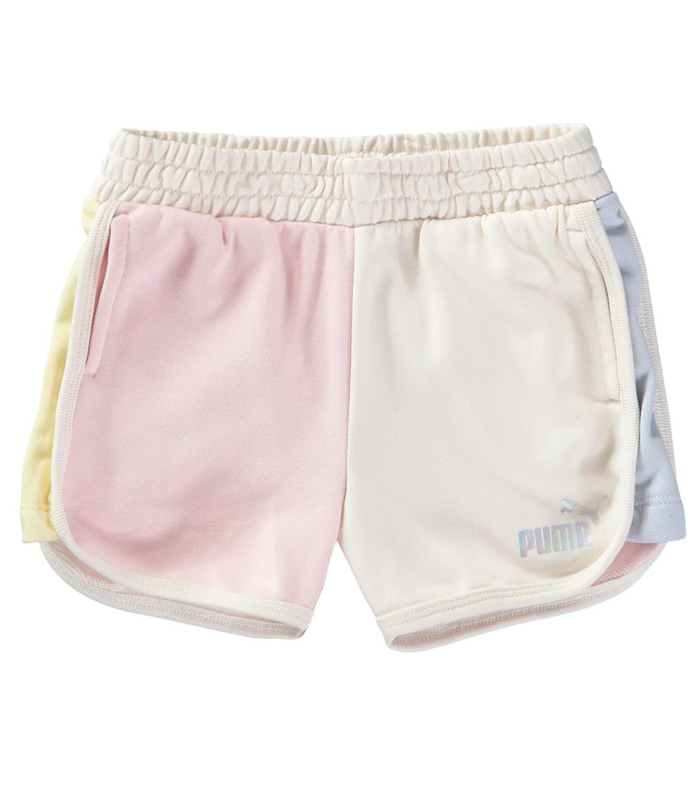 PUMA Girls 7-16 French Terry Colorblock Shorts