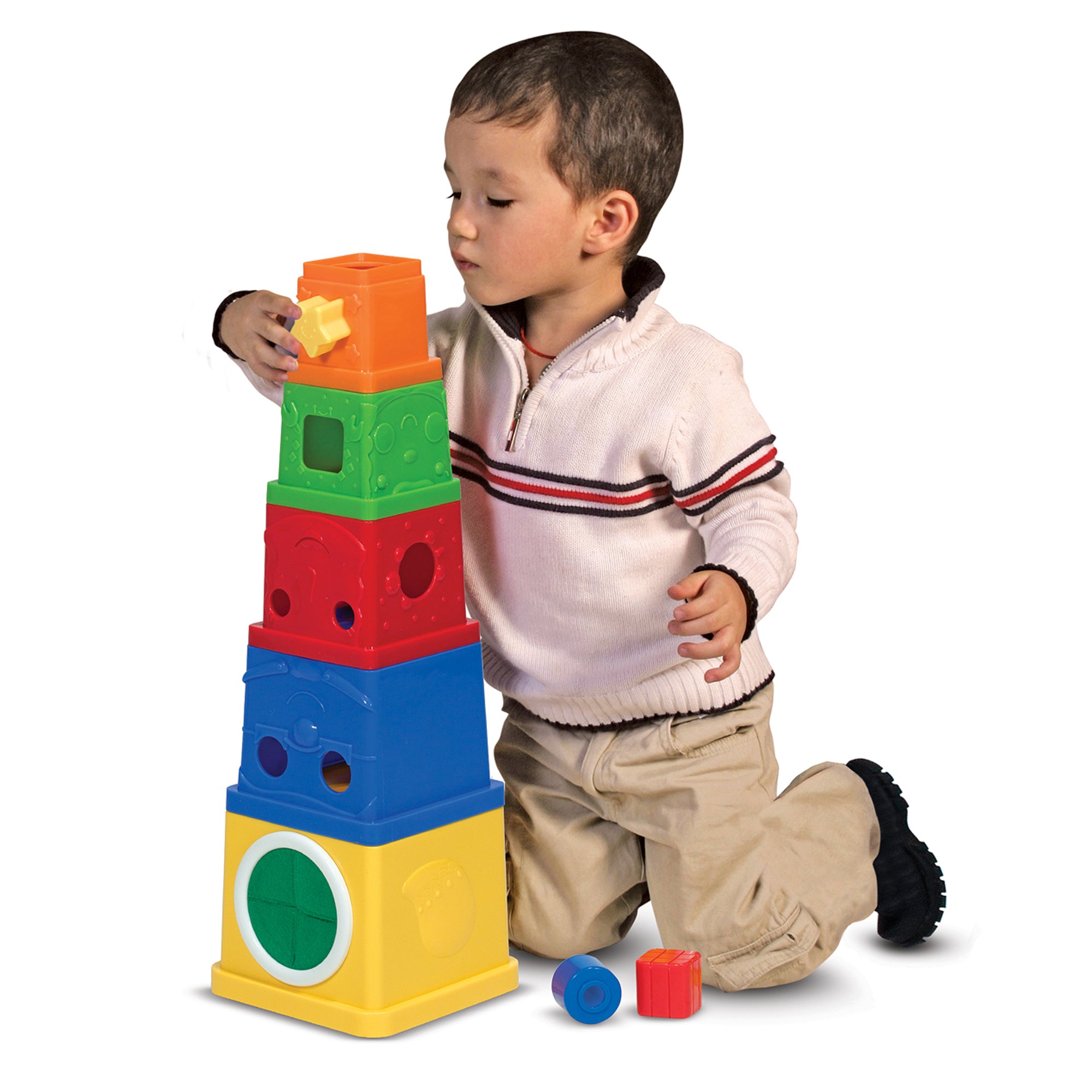 Melissa and Doug Stacking Blocks Set Learning Toy