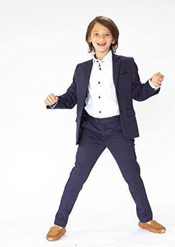 Leo & Zachary Boys 8-20 Box Text Dress Shirt